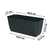 Kasten für Geländer Balkon Terrasse Blumentopf Produktbild-Vorschau 2