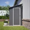4'x8' Metall-Gartenschuppen, Anbau-Schuppen mit Voir les images du produit 13