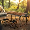 Outtec® kempingový stôl so 4 stoličkami - 120 x 60 cm - Náhľad obrázku produktu 3