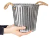 Deko-Topf Shabby Chic Metall Ø21,5cm mit Henkeln für Produktbild-Vorschau 3