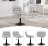 A collage of images showing a gray stool from different angles, with a larger image of the stool in a room setting. Produktbild-Vorschau