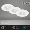 Briloner, juego de 3 focos empotrables LED Kulana, color Vista previa de la imagen del producto 2
