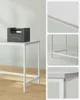 Close-up shots of a white table with a weight on it. Produktbild-Vorschau