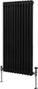 Tradiční dvousloupový radiátor - 1500 x 562 mm - černý Náhled obrázku produktu 1
