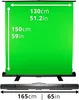 Duronic FPS15 GN Green Screen | 130 x 150 cm Produktbild-Vorschau 2