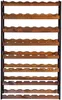STOLMAK Weinregal aus Holz für 56 Flaschen Schwarz/Braun Produktbild-Vorschau 4