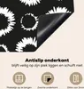 KitchenYeah© Herdabdeckplatte Blumen - Muster - Schwarz , Produktbild-Vorschau 4