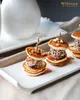 Plat de service Wilmax 30,5 x 9,5 cm en porcelaine, blanc Voir les images du produit 5