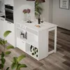 Barový stůl Vicco Dominic Bílá 116 x 37 cm 4x otevřené Náhled obrázku produktu 4