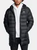 A man wearing a black puffer jacket.