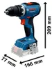 Combo Kit 18V Werkzeug-Set: GSR 18V-65 + GDX 18V-285 + GBH Produktbild-Vorschau 5
