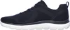 A side view of a navy blue and white Skechers shoe. Produktbild-Vorschau