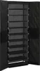 vidaXL Schuhschrank Schwarz 60x30x166 cm Stoff Produktbild-Vorschau 4