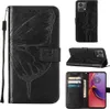 Lederhülle für Motorola Moto G84 Schmetterling Prägung Flip Produktbild-Vorschau 1