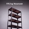 IvoQ Regál černý - Kovový úložný regál - Skladový regál - Náhled obrázku produktu 3