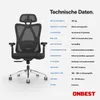 ONBEST Bürostuhl Premium Monaco | Ergonomisch | 150 kg Produktbild-Vorschau 13