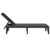 vidaXL Sonnenliege Anthrazit 186x60x29 cm PP Produktbild-Vorschau 5