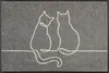 wash+dry Fußmatte Lovetails grau 50x75 cm" Produktbild-Vorschau 1