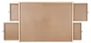 HI Puzzletisch mit 4 Schubladen 76x57x4,5 cm Holz Produktbild-Vorschau 12