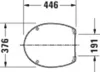Toiletzitting Duravit 006420 Productafbeelding-voorbeeld 4