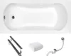 Aqua For You | Badewanne Aria - 140x70cm - Inklusive Siphon Produktbild-Vorschau 7