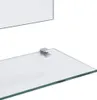 vidaXL Nástěnné zrcadlo s poličkou 100×60 cm z tvrzeného Náhled obrázku produktu 4