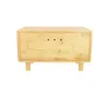 A front view of a wooden bread box with four legs. Náhled obrázku produktu