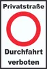 Privatstraße Durchfahrt verboten Schild A3 Rückseite Produktbild-Vorschau 1