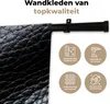 MuchoWow® Wandteppich Wandbehang Leder - Textur - Schwarz - Produktbild-Vorschau 3