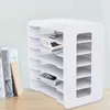 7vrstvý bílý úložný box Horizontální sedmivrstvý stolní Náhled obrázku produktu 8