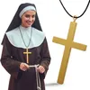 Collier avec croix pour costumes de nonnes, prêtres et Voir les images du produit 1