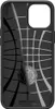 The back of a black smartphone case with a grid pattern and a circular logo. Anteprima dell’immagine prodotto
