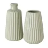 Vase Blumenvase Porzellan Esko hellgrün H 18 cm 2er Set Produktbild-Vorschau 2