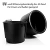 BigDean Blumentopf Design mit Einsatz rund ø 47 cm Schwarz Produktbild-Vorschau 5
