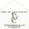 Mr. & Mrs. Panda Holzschild Zahntechnikerin Leidenschaft Produktbild-Vorschau 1