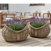 Rattan Pflanzkorb 2er Set – Blumentopf / Übertopf Kubu Grau Produktbild-Vorschau 4