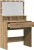 A vanity table with a mirror and lights. Podgląd zdjęcia produktu