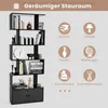 Bibliothèque avec portes et étagère sur pied à 5 niveaux en Voir les images du produit 4