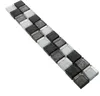 Glas Fliesenbordüre Johnstown Schwarz Silber Q23 Produktbild-Vorschau 1