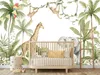 Muralo Selbstklebende Fototapete für Kinderzimmer DSCHUNGEL Produktbild-Vorschau 5