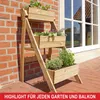 ONBEST Pflanztreppe Holz | 3-stöckig | mit Innenvlies | 3 x Produktbild-Vorschau 4