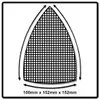 Mirka ABRANET Delta Schleifblätter Grip 100x152x152mm P120 Produktbild-Vorschau 3