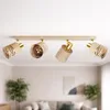 LUXOLAR - LED Deckenleuchte 4-flammig Creme/Gold E27 60W - Produktbild-Vorschau 3