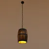 Suspension rétro en fût de vin, lustre en bois, suspension Voir les images du produit 8