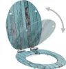 Toilettensitz mit Soft-Close-Deckel MDF Altholz-Design Produktbild-Vorschau 2