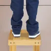 Poggiapiedi Relaxdays in bambù, fino a 100 kg, sgabello Anteprima dell’immagine prodotto 3