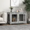 PawHut Hundekäfig, Hundehütte für Mittelegroße Hunde, Produktbild-Vorschau 2