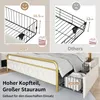 Flieks Polsterbett 140x200cm mit Ladenfunktion Stauraumbett Produktbild-Vorschau 4