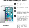 Coque arrière en silicone Apple pour iPhone 6 / 6s - Bleu Voir les images du produit 6