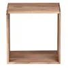 Wohnling Massivholz Akazie Cube Regal 43,5 x 43,5 x 33 cm Voir les images du produit 9